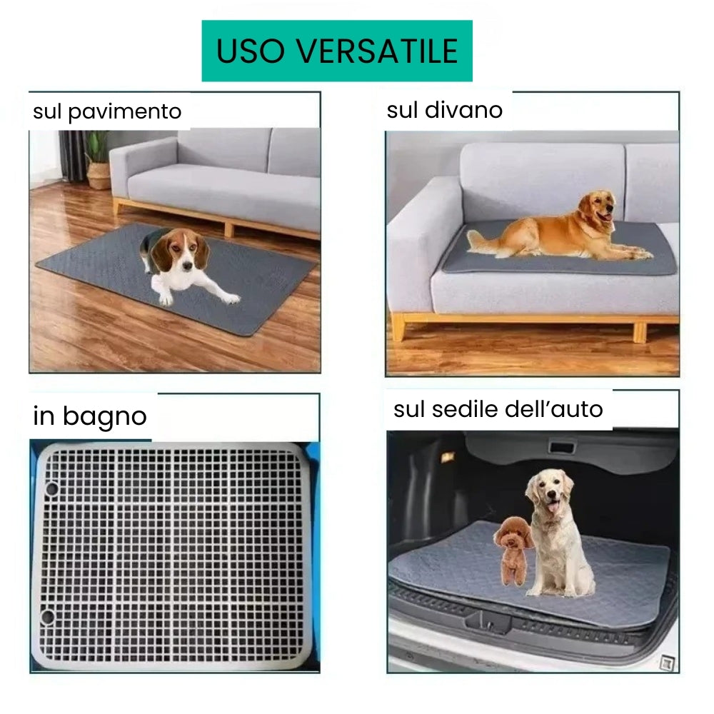 Tappetino PipiStop™ – Lavabile & Impermeabile