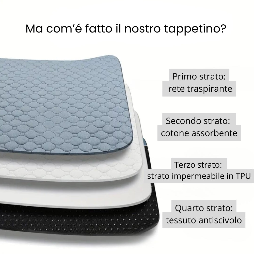 Tappetino PipiStop™ – Lavabile & Impermeabile