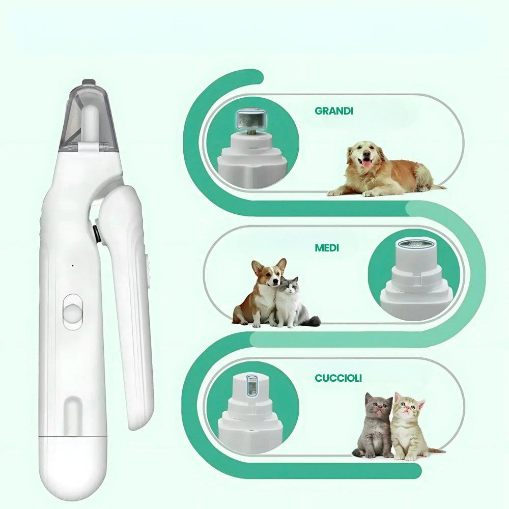 Taglia Unghie Elettrico per Cani